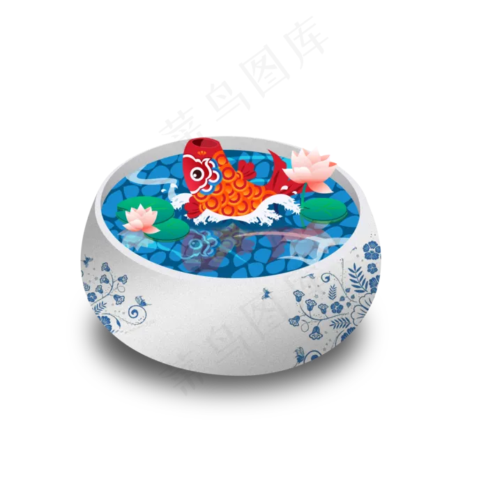 新年春节锦鲤鲤鱼(2000X2000(DPI:150))psd模版下载