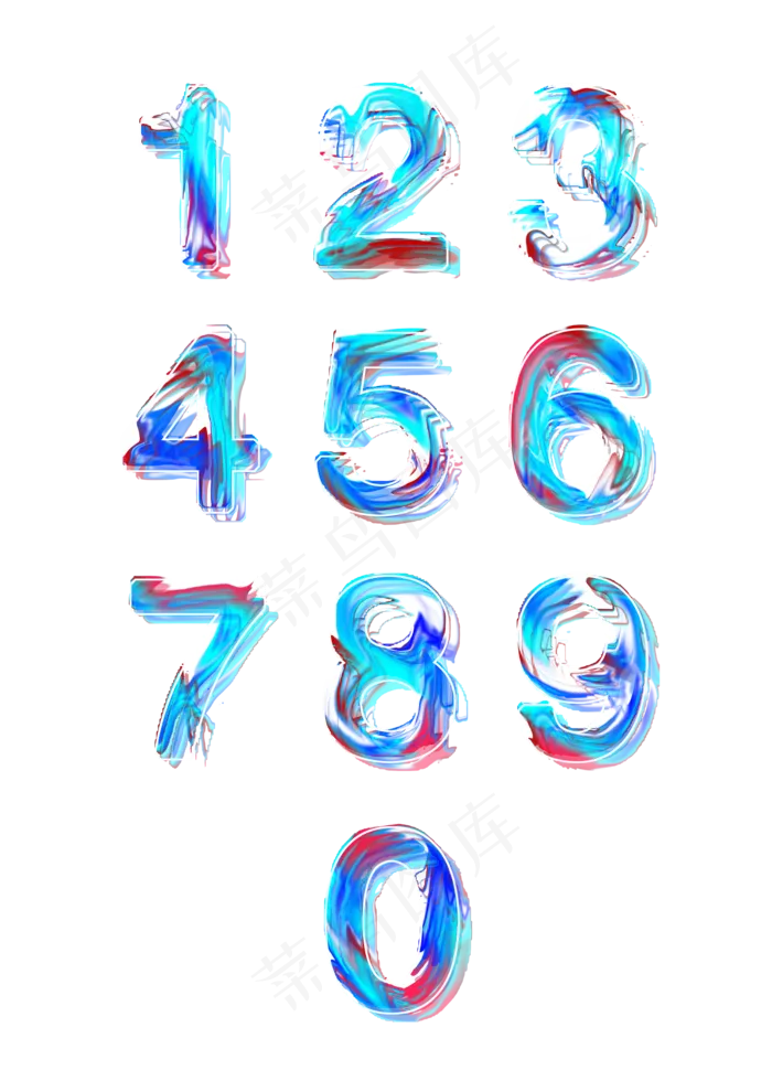 倒计时png图片,免抠元素艺术字(2000*2800px)psd模版下载