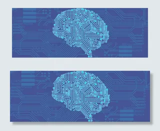 电子科技商务公司文化banner蓝色