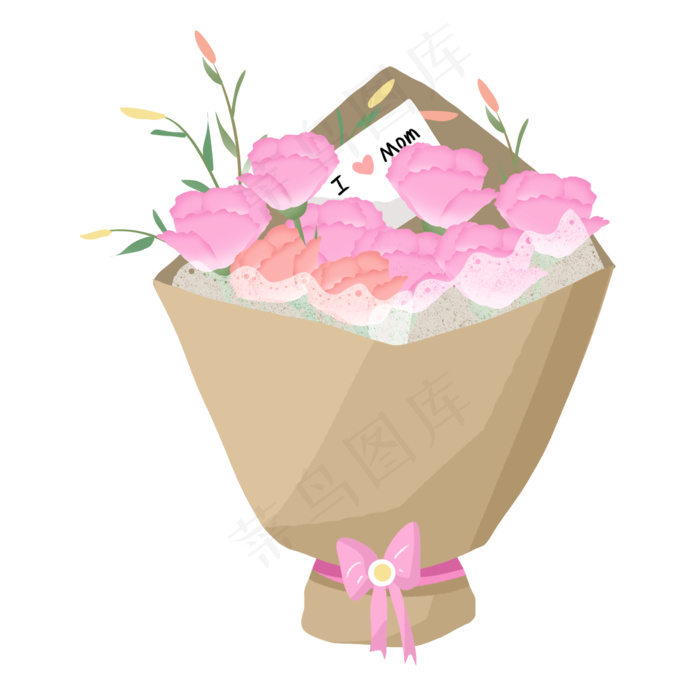 一束康乃馨送妈妈母亲节