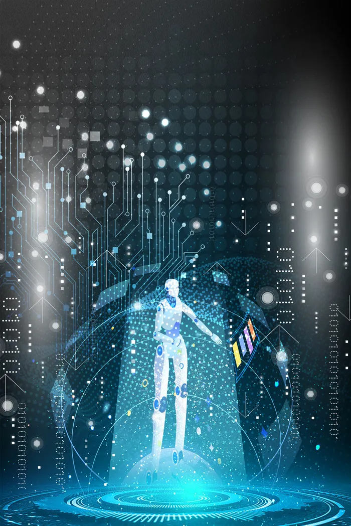 AI人工智能创意X展架(3545*5315px 	      )psd模版下载