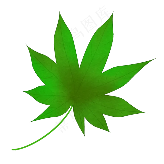 一片创意叶子装饰免抠(2000X2000(DPI:300))psd模版下载