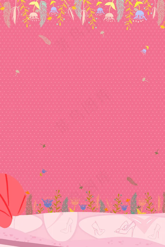 妇女节粉色psd分层banner(3545*5315px 	      )psd模版下载