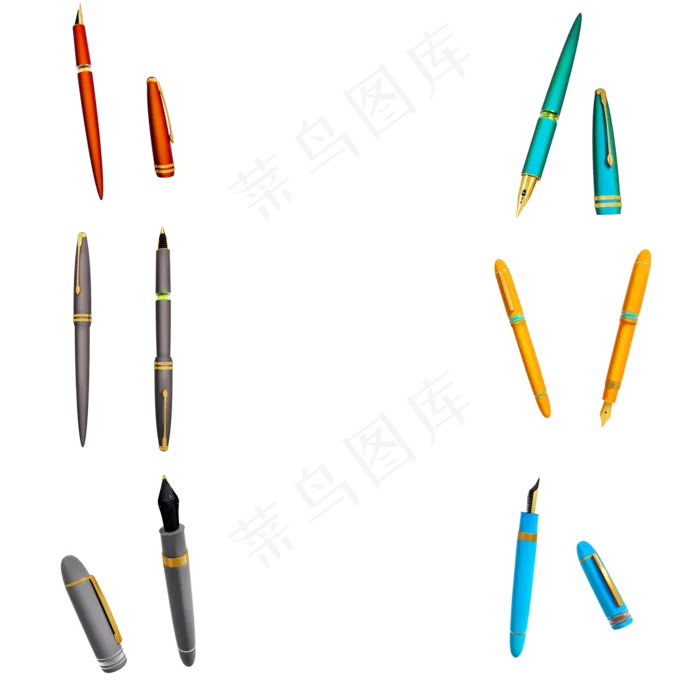 质感钢笔套图png图(2000X2000(DPI:300))psd模版下载