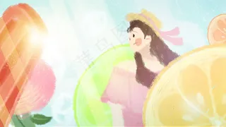 六月你好水果女孩