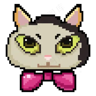 像素风格可爱猫咪