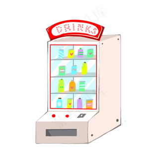 夏天解暑饮料贩卖机