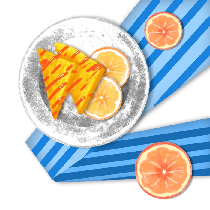 餐桌美食柠檬面包桌布夏天,免抠元素(2500X2500(DPI:300))psd模版下载