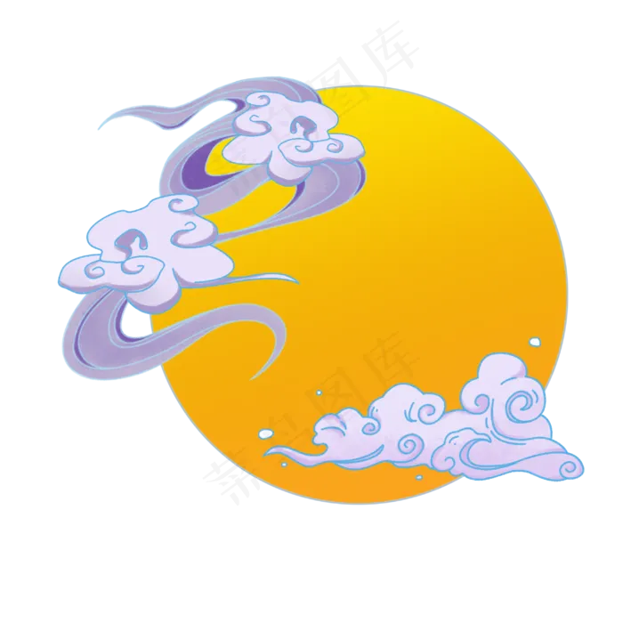 国潮七夕祥云(3000X3000(DPI:132))psd模版下载