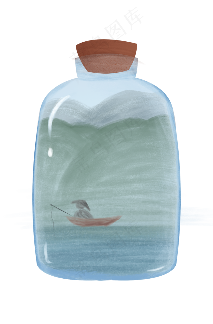 山水许愿瓶