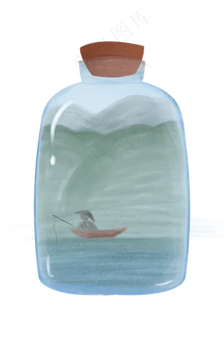 山水许愿瓶