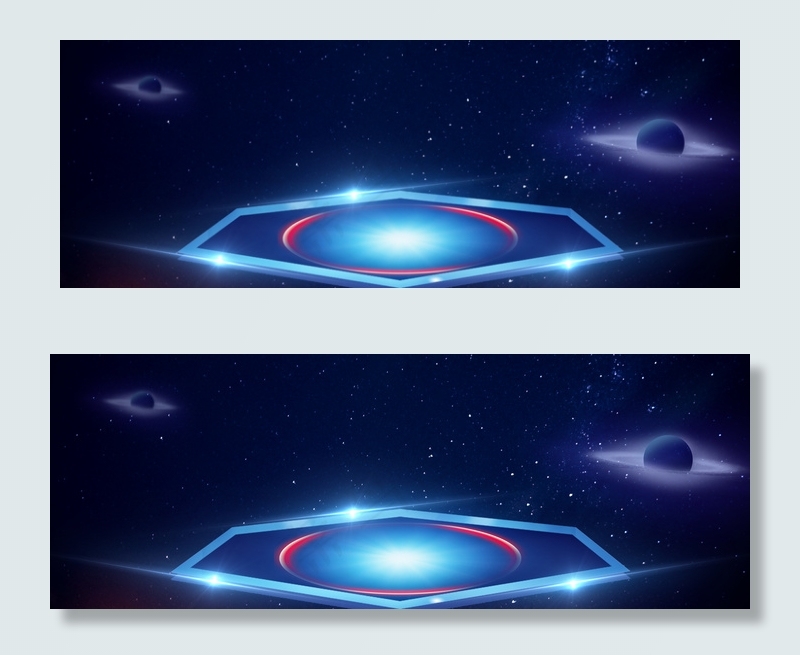 创意电商科技蓝色背景合成