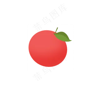 水果类装饰图案成熟苹果