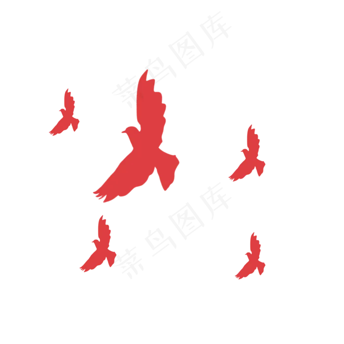 简约飞舞鸽子,免抠元素(2000*2000px 300 dpi )psd模版下载
