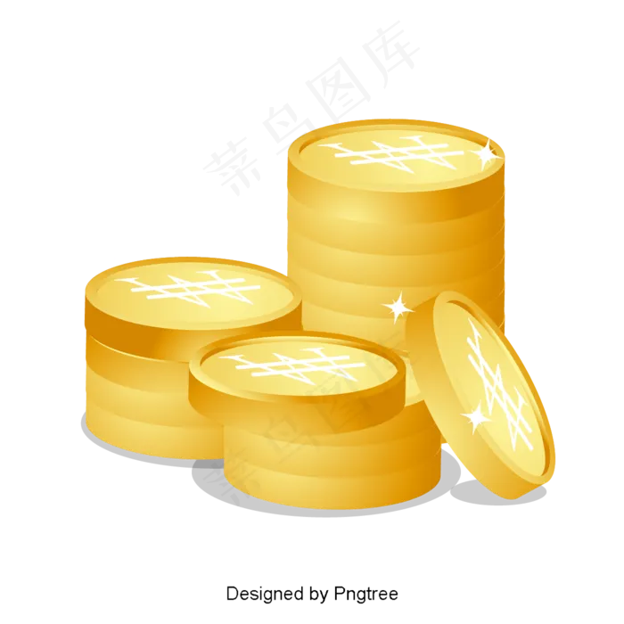 黄色金币元素,免抠元素(1201*1201px 72dpi )eps,ai矢量模版下载