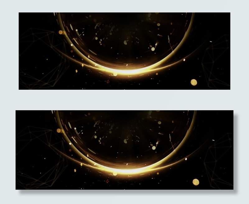 金色光效黑色大气背景