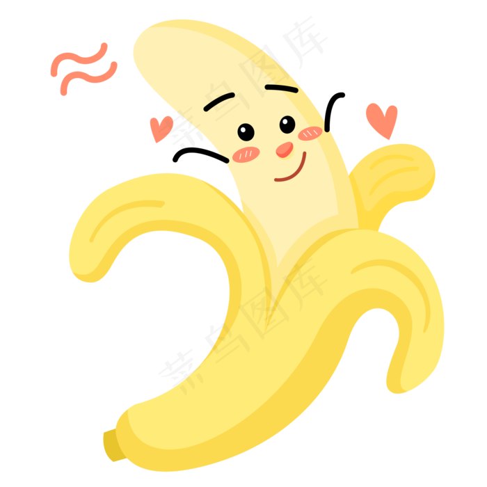 可爱的香蕉免抠图