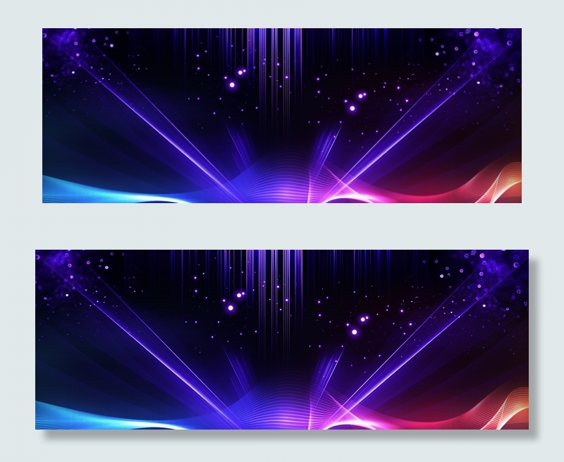 商务年会光效流光科技线条海报