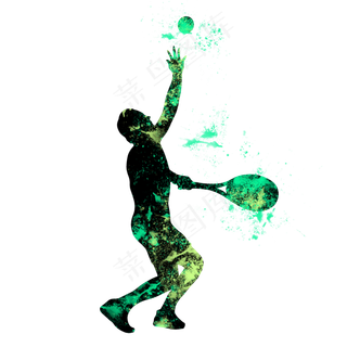 开学季网球社团招新剪影,免抠元素