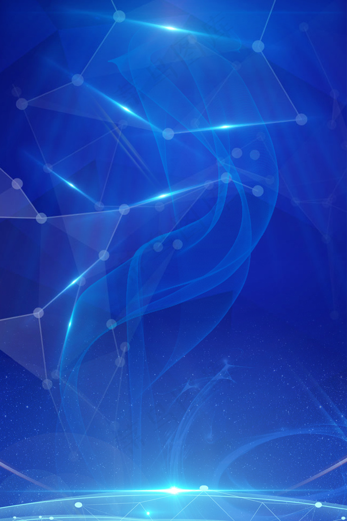 大气科技感地球星空企业背景