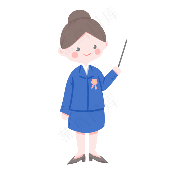 教师节老师改作业卡通人物,免抠元素