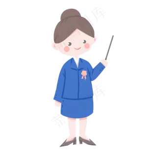 教师节老师改作业卡通人物,免抠元素