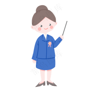 教师节老师改作业卡通人物,免抠元素