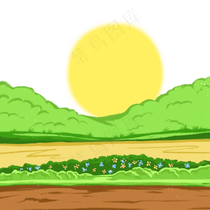 草地绿色植物树林(2000X2000(DPI:300))psd模版下载
