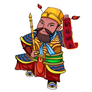 新年中国风国潮门神 新年中国风国潮门神