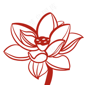 莲藕荷花设计插图