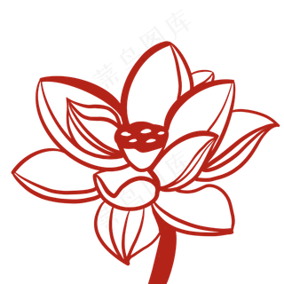 莲藕荷花设计插图