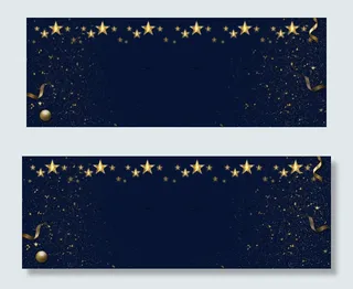 简约梦幻圣诞节平安夜banner