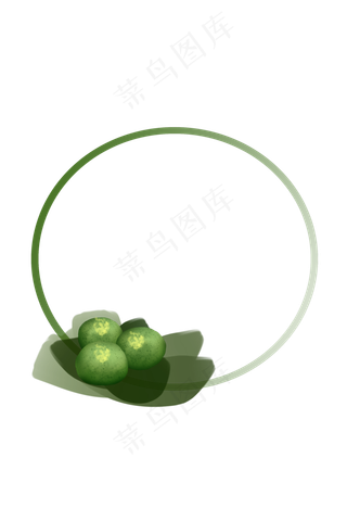 青团清明节手绘边框