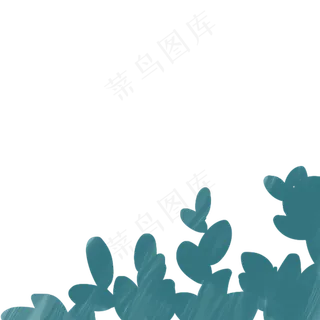 草丛春季自然植物