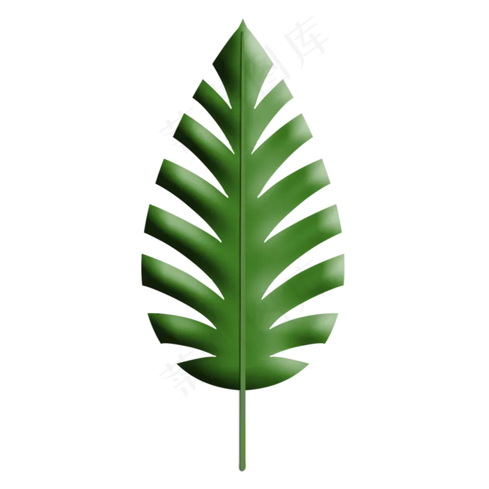 热带植物仿真绿色龟背叶