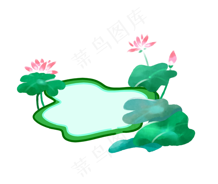 漂亮的花朵文本框(2520X2125(DPI:300))psd模版下载