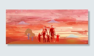 淘宝水彩渐变温馨感恩节感恩有你