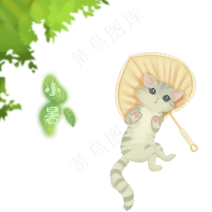 乘凉猫咪(3000X3000(DPI:300))psd模版下载