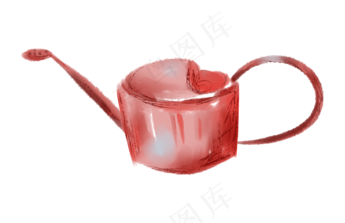 植树节水壶装饰