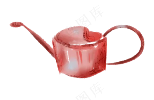 植树节水壶装饰