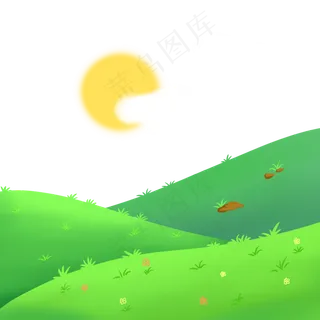 草地绿色植物小草