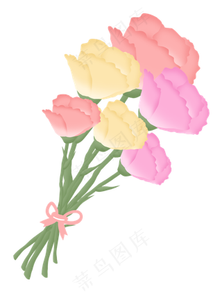 一束康乃馨送给妈妈母亲节