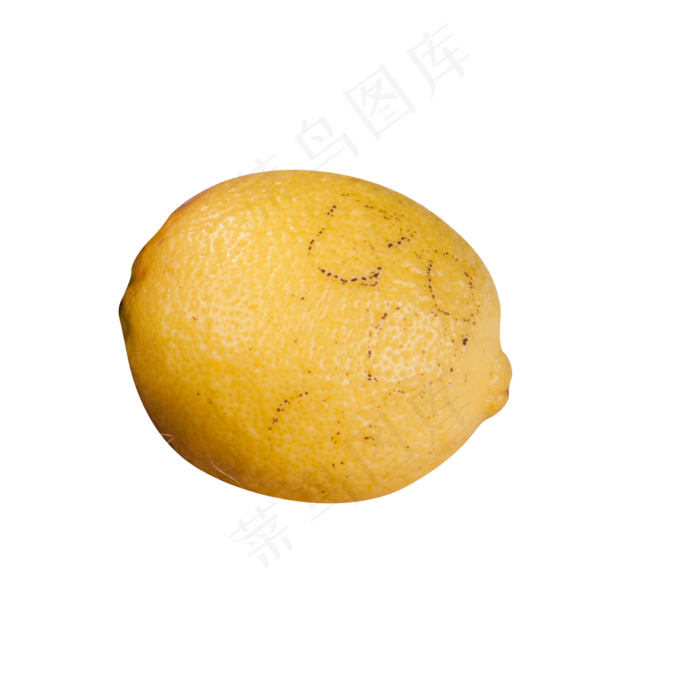 黄色圆弧柠檬元素,免抠元素