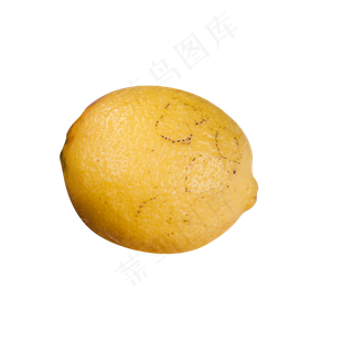 黄色圆弧柠檬元素,免抠元素