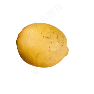 黄色圆弧柠檬元素,免抠元素