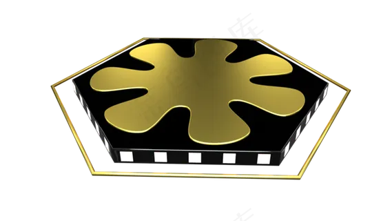 立体高清黑金风格舞台,免抠元素