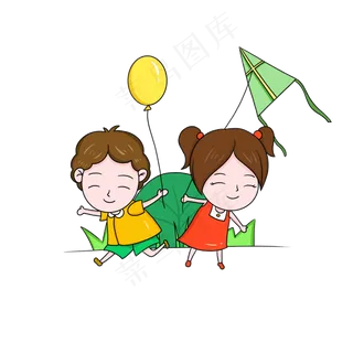 六一儿童节小朋友卡通免扣