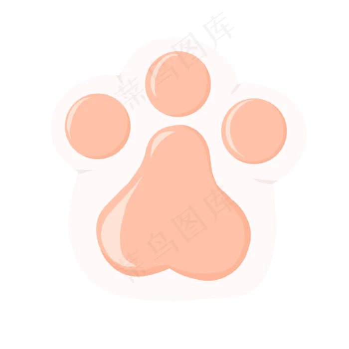 脚印粉色动物可爱猫爪免抠(2000*2000px 300 dpi )psd模版下载