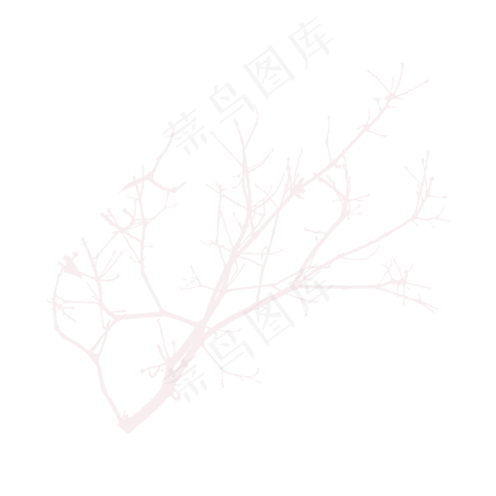 初春春季简约唯美树枝
