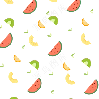 矢量水果底纹